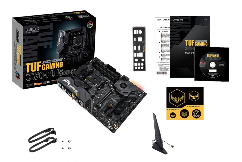 Материнская плата ASUS TUF GAMING X570-PLUS (WI-FI), AM4, AMD X570, ATX