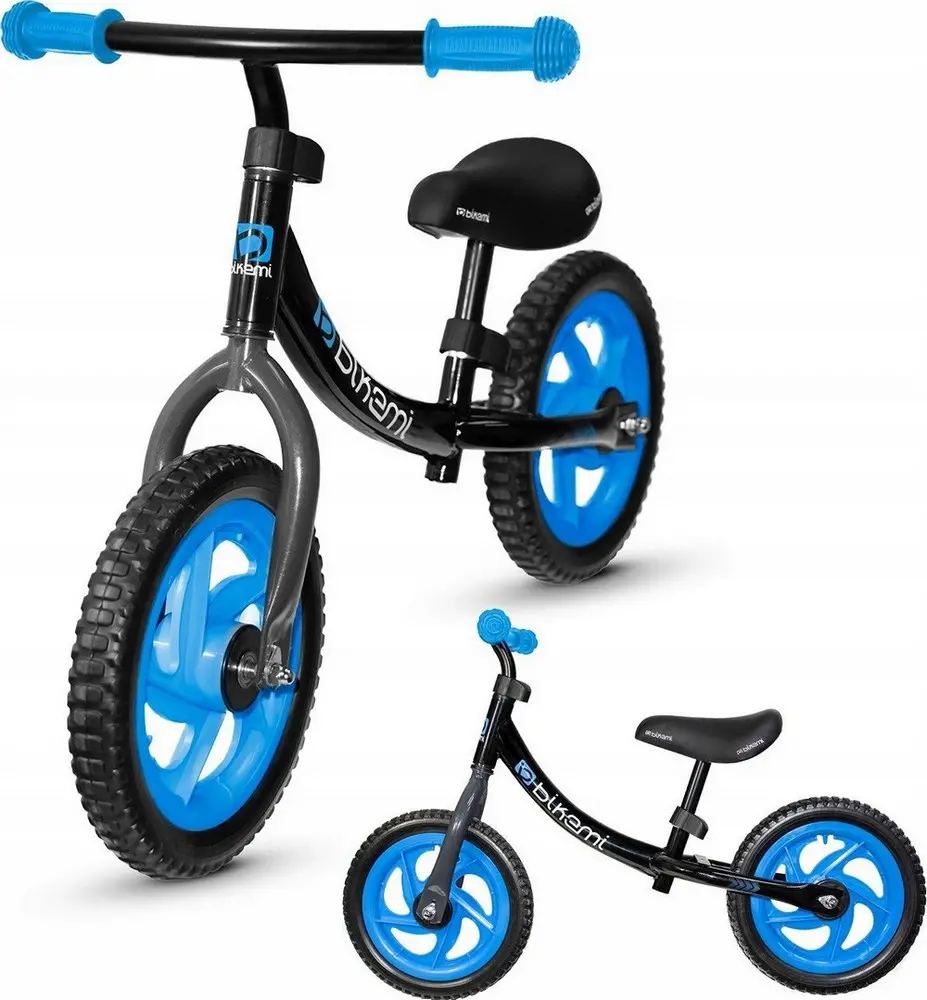 Bicicleta fara pedale| pentru copii JUMI Sport (albastru/negru)