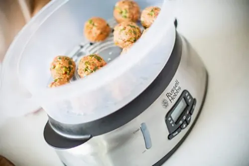 Aparat de gătit cu aburi Russell Hobbs MaxiCook, Oțel inoxidabil