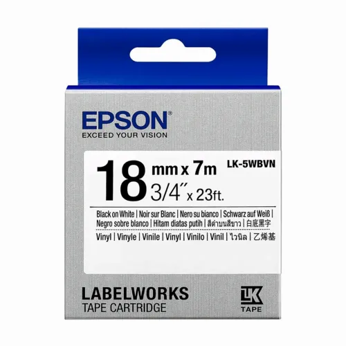 Картридж с лентой Epson LK-5WBVN, 18 мм x 7 м