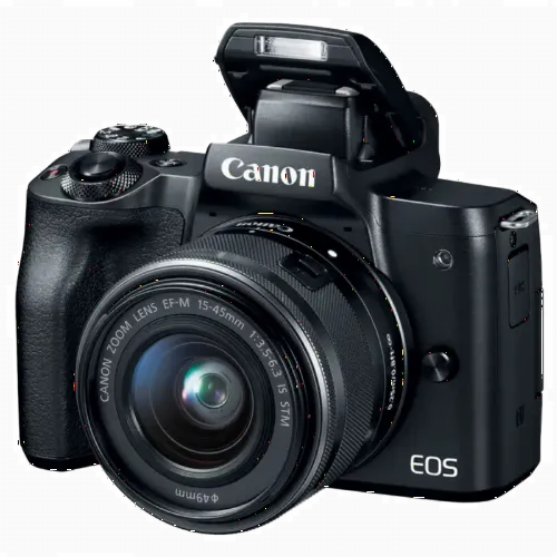 Aparat Foto Mirrorless Canon EOS M50 + EF-M 15-45 IS, Negru