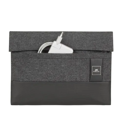 Husă universală pentru Laptop RivaCase Lantau, 13", Poliester, Negru