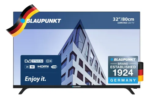32" LED SMART TV BLAUPUNKT 32WE265T, 1366x768 HD, Android TV, Negru