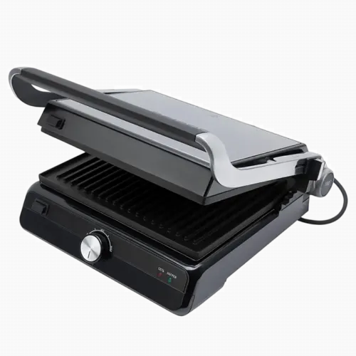 Grătar electric Polaris PGP2102, 2000W, Argintiu