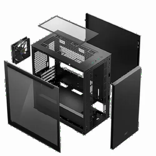 Компьютерный корпус Deepcool MACUBE 110, Micro-ATX, ATX, Чёрный