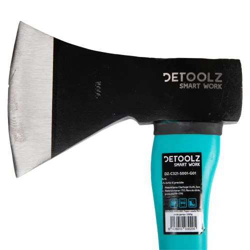 Топор DETOOLZ 1000 г ручка из стекловолокна