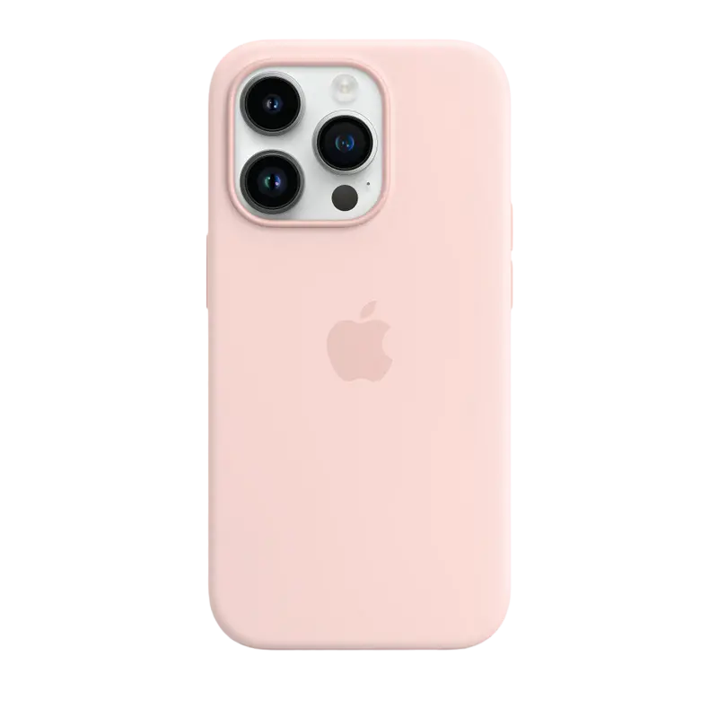 Original iPhone 14 Pro Silicone Case with MagSafe - Chalk Pink, Model A2912