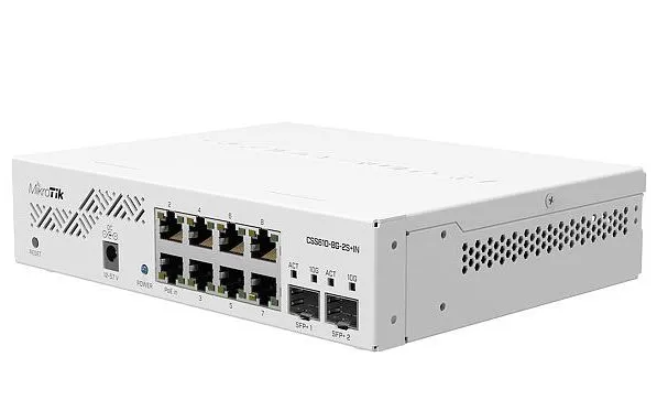 Коммутатор MikroTik CSS610-8G-2S+IN, Белый