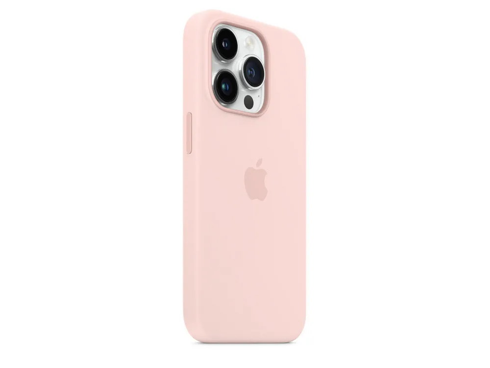 Original iPhone 14 Pro Silicone Case with MagSafe - Chalk Pink, Model A2912