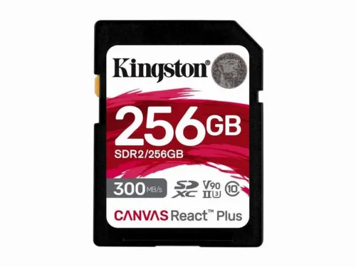 .256GB  SDXC Card (Class 10) UHS-II , U3, Kingston Canvas React Plus 