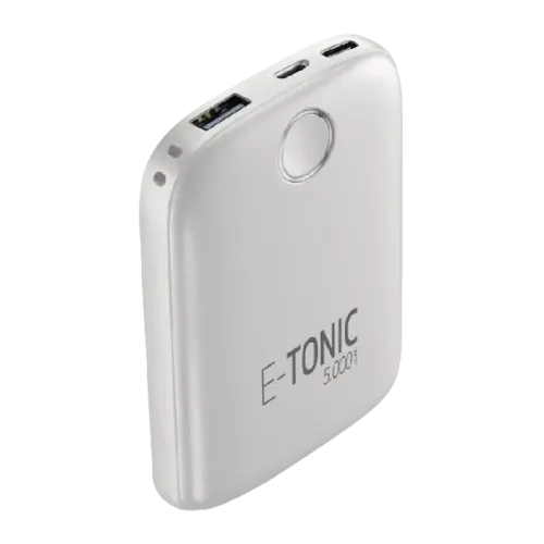 Acumulator extern Cellularline E-TONIC 5000, 5mAh, Alb