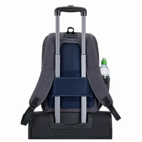 Rucsac pentru Laptop RivaCase Suzuka, 15.6", Poliester, Negru