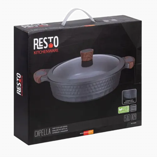Cratița RESTO 93506, 28cm, Negru