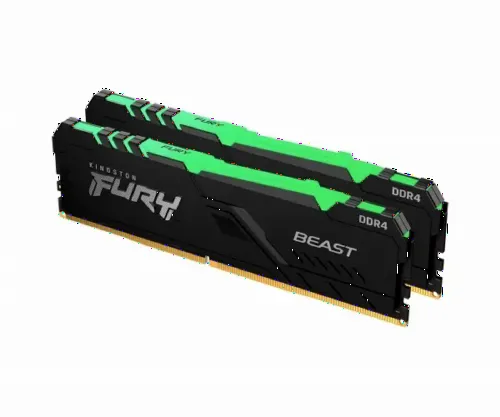 Memorie RAM Kingston FURY Beast RGB, DDR4 SDRAM, 3000 MHz, 32GB, KF430C15BB1AK2/32