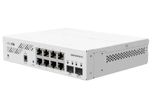 Comutator MikroTik CSS610-8G-2S+IN, Alb