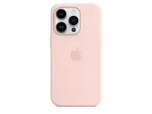 Original iPhone 14 Pro Silicone Case with MagSafe - Chalk Pink, Model A2912