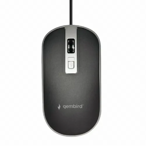 Mouse Gembird MUS-4B-06-BS, Negru/Argintiu