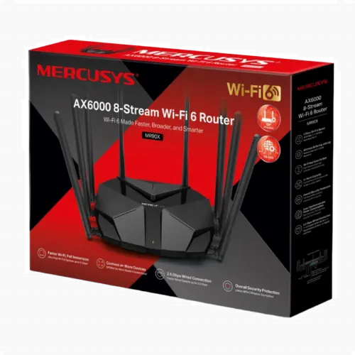 Беспроводной маршрутизатор MERCUSYS MR90X, Чёрный