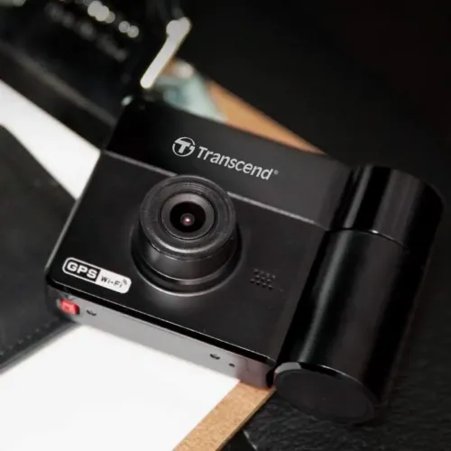 Cameră auto DVR Transcend DrivePro 550, Full-HD 1080P, Negru