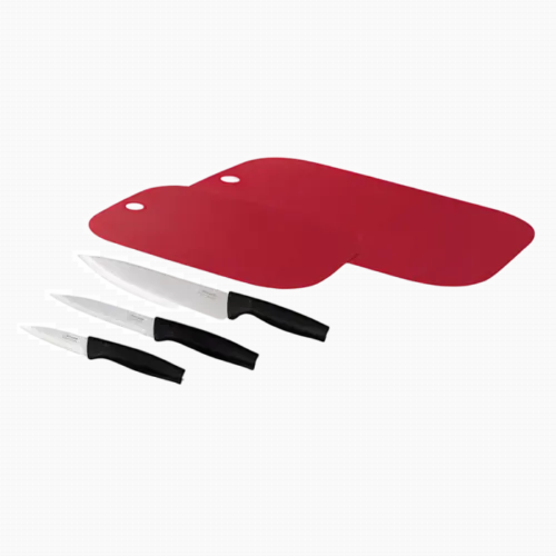Set de Cuțite Rondell RD-1357, Negru | Roșu