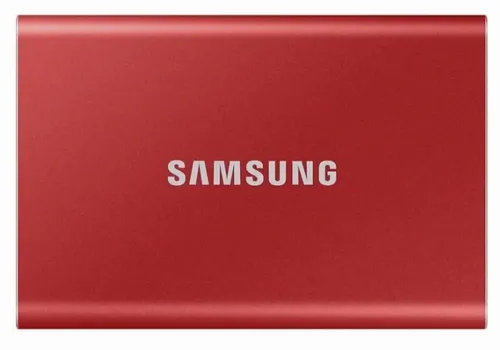 SSD portabil extern Samsung Portable SSD T7,  2 TB, Roșu (MU-PC2T0R/WW)