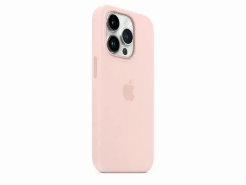 Original iPhone 14 Pro Silicone Case with MagSafe - Chalk Pink, Model A2912