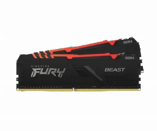 Memorie RAM Kingston FURY Beast RGB, DDR4 SDRAM, 3000 MHz, 32GB, KF430C15BB1AK2/32
