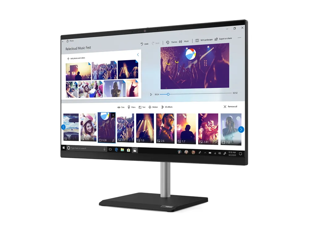 Computer All-in-One Lenovo V50a 24IMB, 23,8", Intel Core i3-10100T, 16GB/512GB, Fără SO, Negru