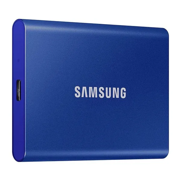 Внешний портативный SSD накопитель Samsung Portable SSD T7, 1 ТБ, Синий (MU-PC1T0H/WW)