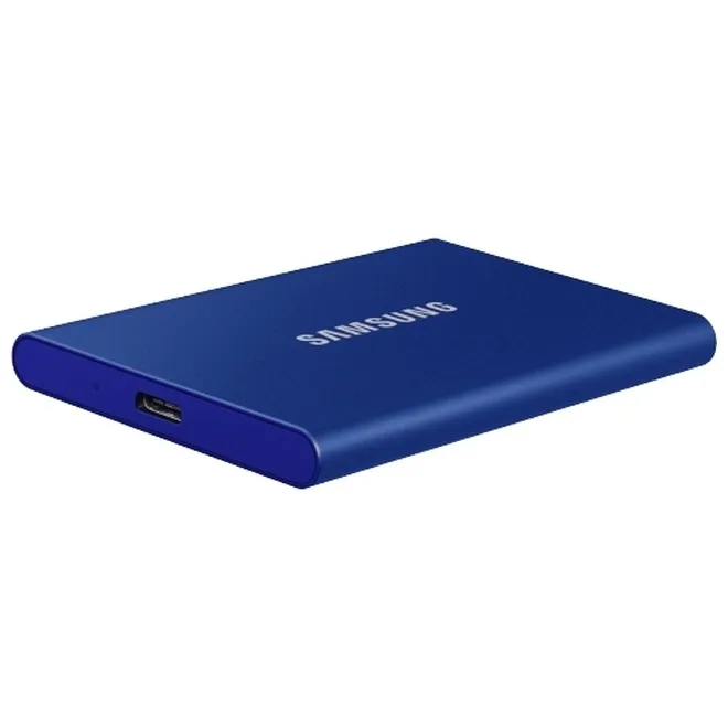 Внешний портативный SSD накопитель Samsung Portable SSD T7, 1 ТБ, Синий (MU-PC1T0H/WW)