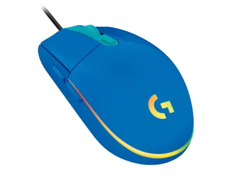 Gaming Mouse Logitech G203 Lightsync, Optical, 200-8000 dpi, 6 buttons, Ambidextrous, RGB, Blue USB