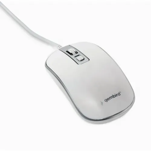 Mouse Gembird MUS-4B-06-WS, Alb/Argintiu