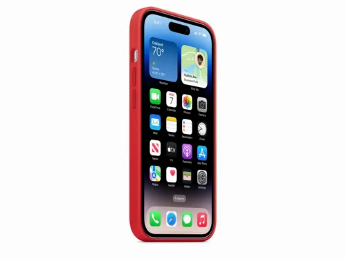 Original iPhone 14 Pro Silicone Case with MagSafe - (PRODUCT)RED, Model A2912