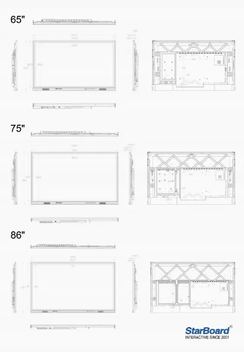 Интерактивный дисплей StarBoard IFPD-YL5-75AOC: 75