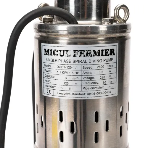 Погружной насос Micul Fermier 1,1 кВт 120 м (Tуннель)
