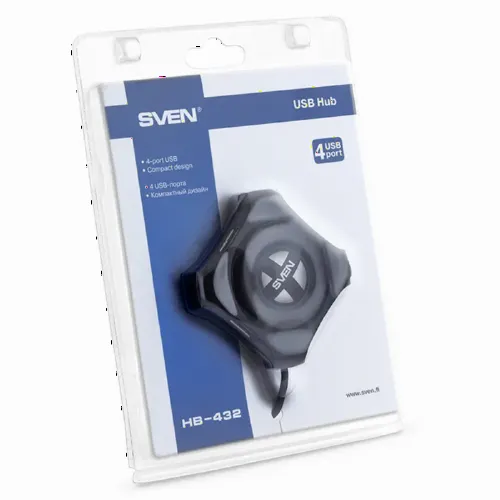 Adaptor Hub SVEN HB-432, Negru