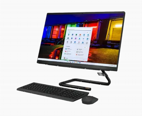 Computer All-in-One Lenovo IdeaCentre AIO 3 22IIL5, 21,5", Intel Core i3-10100T, 8GB/256GB, Fără SO, Negru