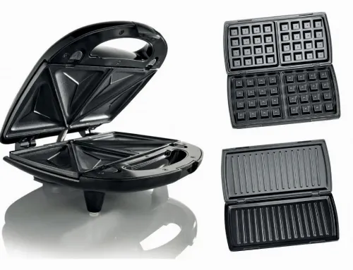 Aparat pentru sandwich multifunctional Gorenje SM703GCG, Argintiu