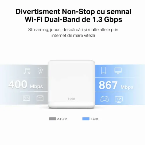 Домашняя Mesh Wi-Fi система MERCUSYS Halo H30G (2-pack), Белый