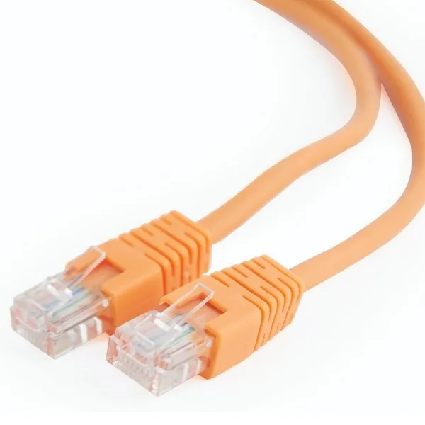 Patch cord Cablexpert PP12-2M/O, CAT5e UTP, 2m, Portocaliu