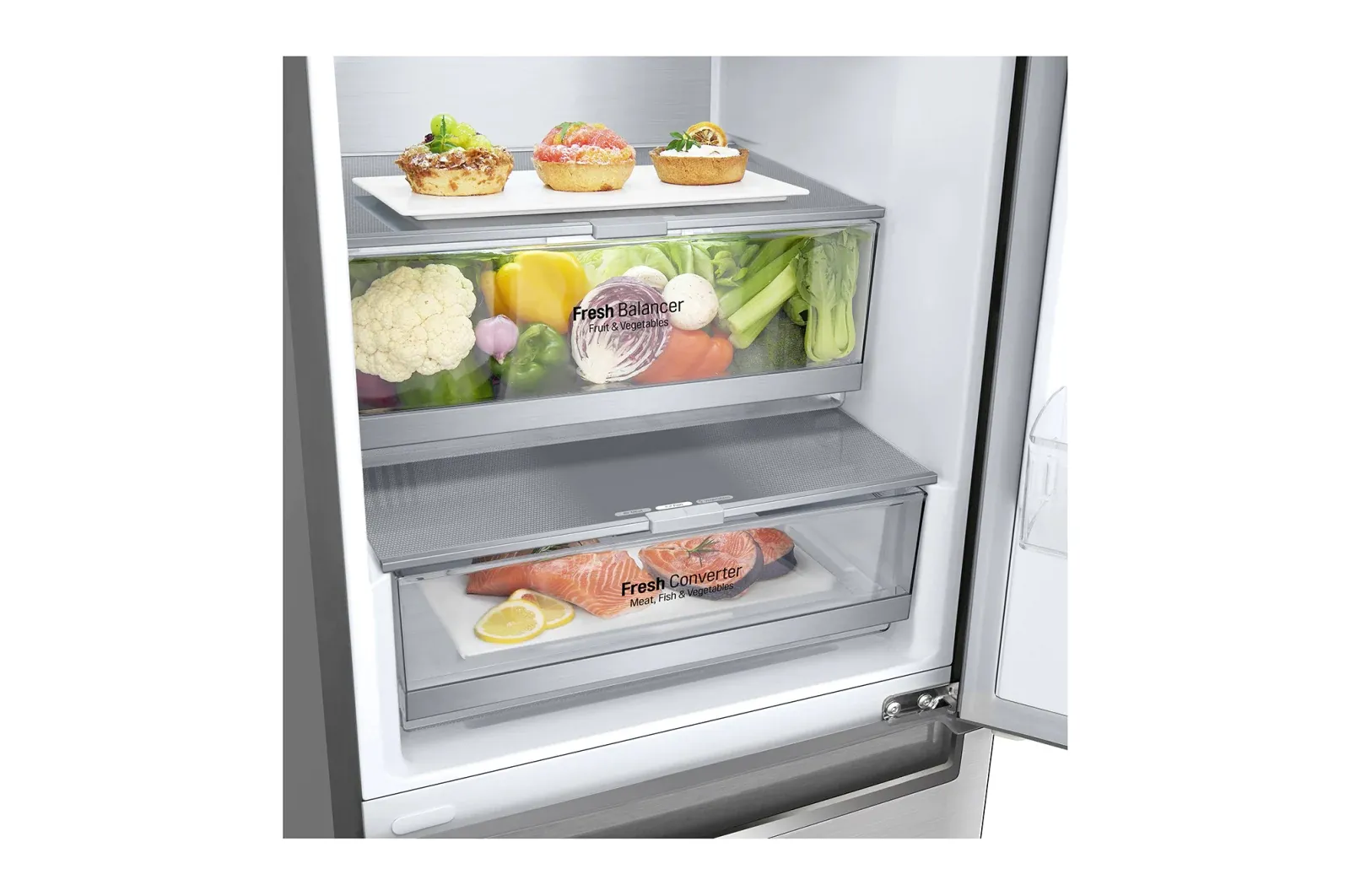 Frigider LG GW-B509PSAP, DoorCooling+, Oțel inoxidabil