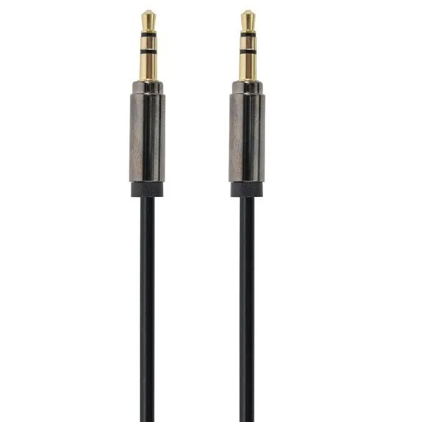 Аудиокабель Cablexpert CCAP-444-1M, 3.5mm 3-pin (M) - 3.5mm 3-pin (M), 1м, Чёрный