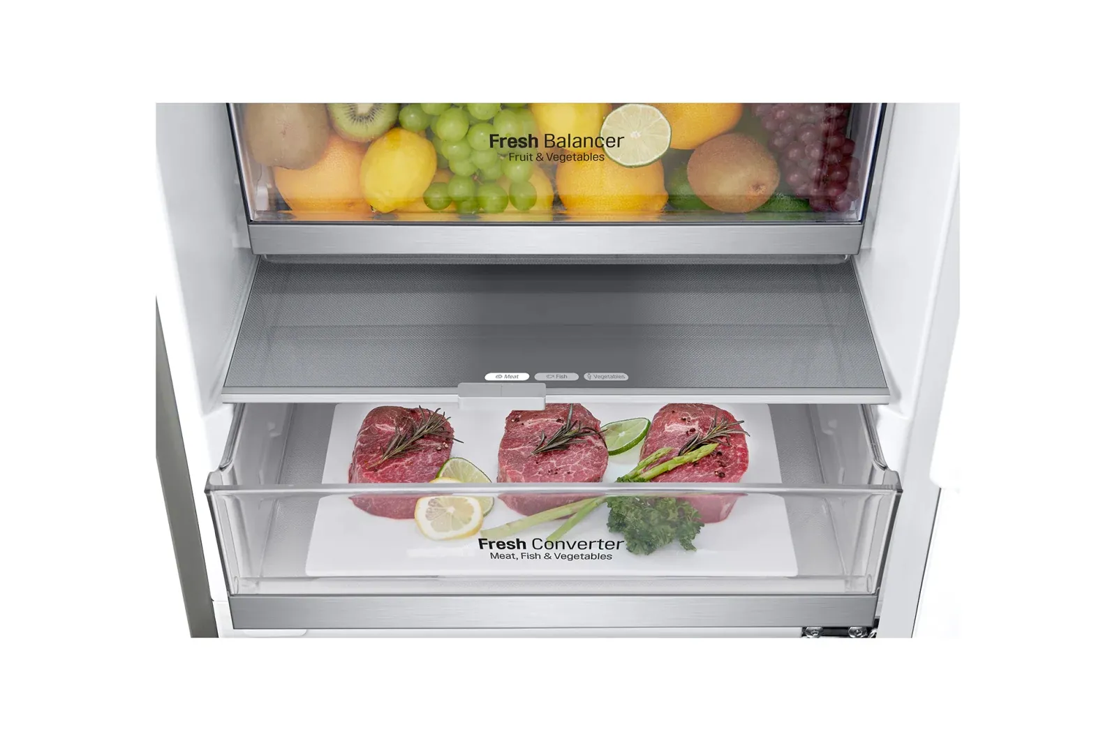 Frigider LG GW-B509PSAP, DoorCooling+, Oțel inoxidabil