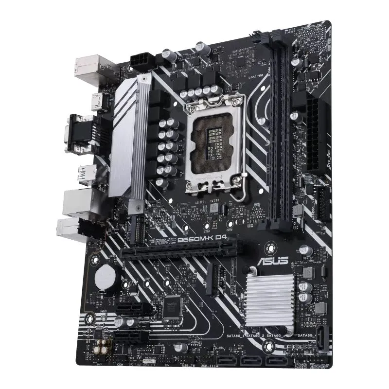 Placă de bază ASUS PRIME B660M-K D4, LGA1700, Intel B660, Micro-ATX