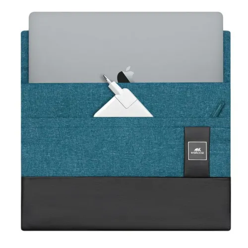 Husă universală pentru Laptop RivaCase Lantau, 13", Poliester, Acvamarin