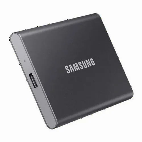 SSD portabil extern Samsung Portable SSD T7,  1 TB, Grey (MU-PC1T0T/WW)