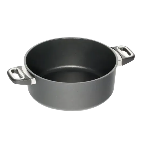 Cratiță AMT Gastroguss I-1228-E, 5,5L, 28cm, Grey