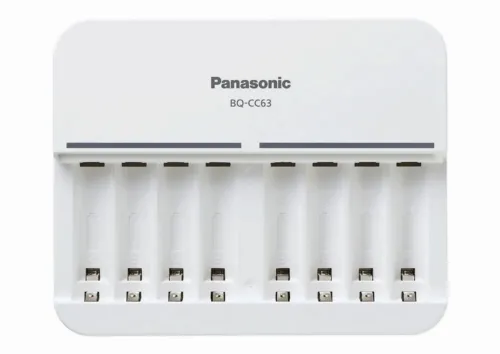Încărcător Acumulatori Panasonic BQ-CC63E, Alb