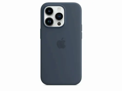 Original iPhone 14 Pro Silicone Case with MagSafe - Storm Blue, Model A2912