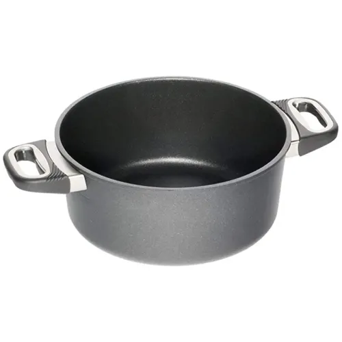 Cratiță AMT Gastroguss I-1228-E, 5,5L, 28cm, Grey
